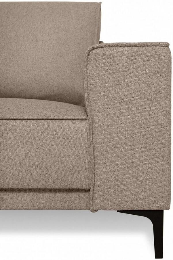 Places of Style Hoekbank CASINA met ronde ottoman poef voetenbank in een zachte chenille stof - Foto 6