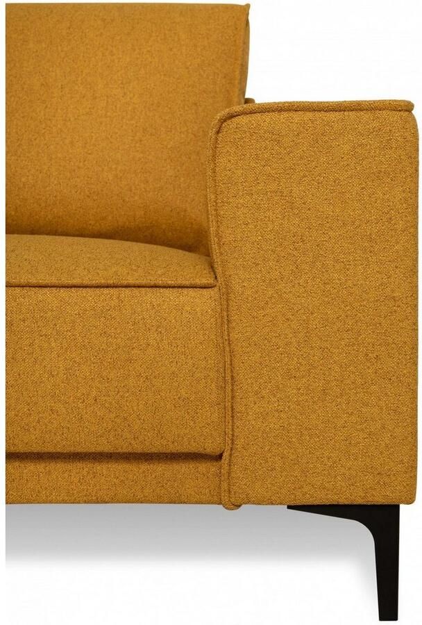 Places of Style Hoekbank CASINA met ronde ottoman poef voetenbank in een zachte chenille stof - Foto 4