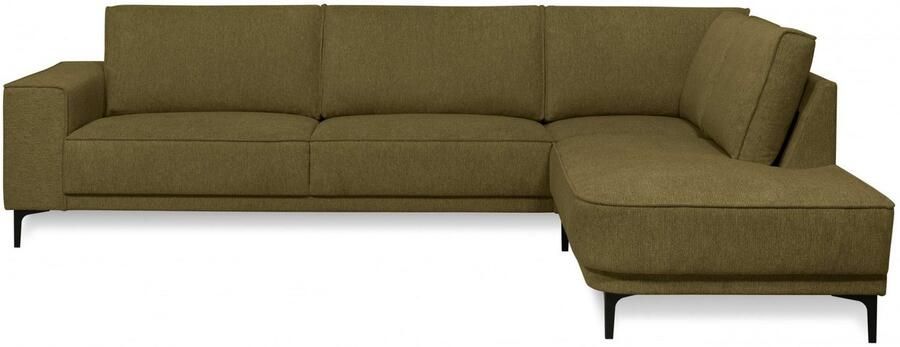 Places of Style Hoekbank CASINA met ronde ottoman poef voetenbank in een zachte chenille stof - Foto 5