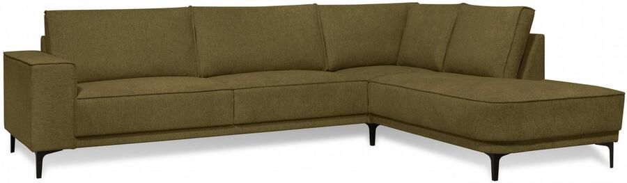 Places of Style Hoekbank CASINA met ronde ottoman poef voetenbank in een zachte chenille stof - Foto 8