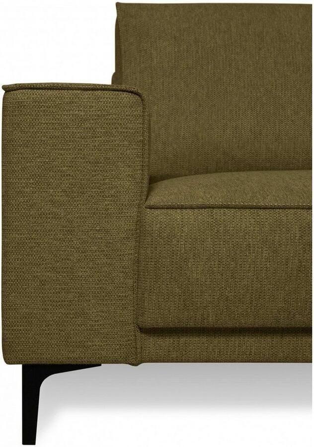 Places of Style Hoekbank CASINA met ronde ottoman poef voetenbank in een zachte chenille stof - Foto 4