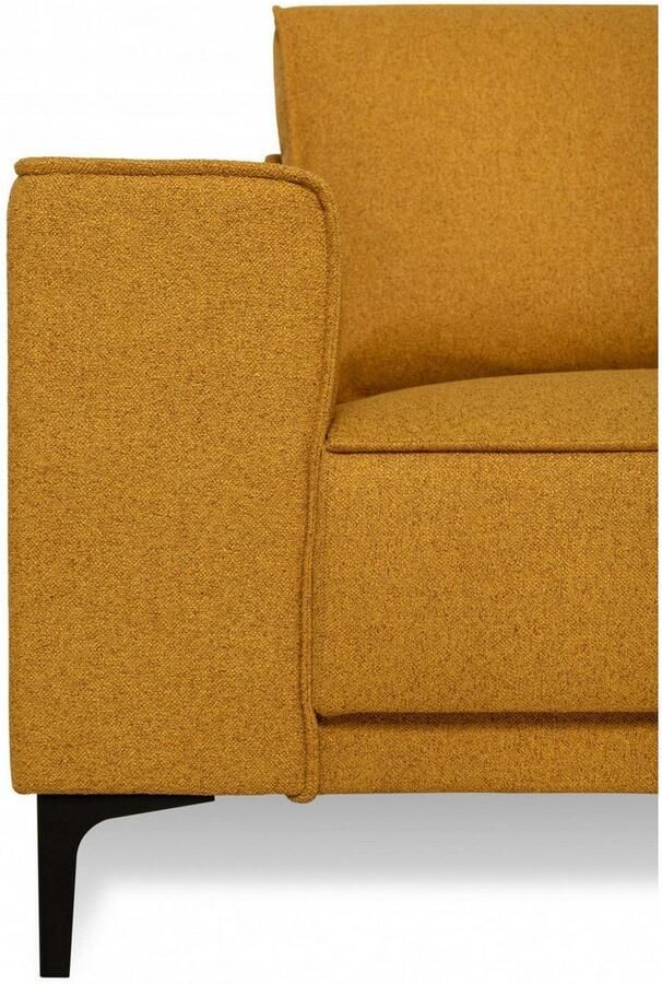 Places of Style Hoekbank CASINA met ronde ottoman poef voetenbank in een zachte chenille stof - Foto 4