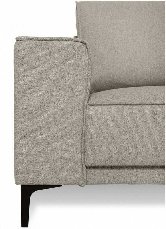 Places of Style Hoekbank CASINA met ronde ottoman poef voetenbank in een zachte chenille stof - Foto 3