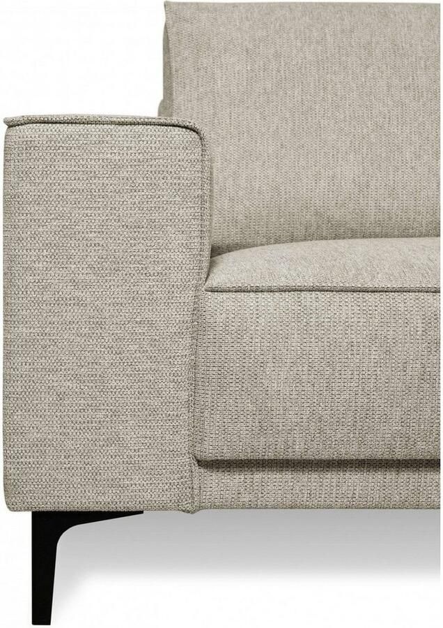 Places of Style Hoekbank CASINA met ronde ottoman poef voetenbank in een zachte chenille stof - Foto 4