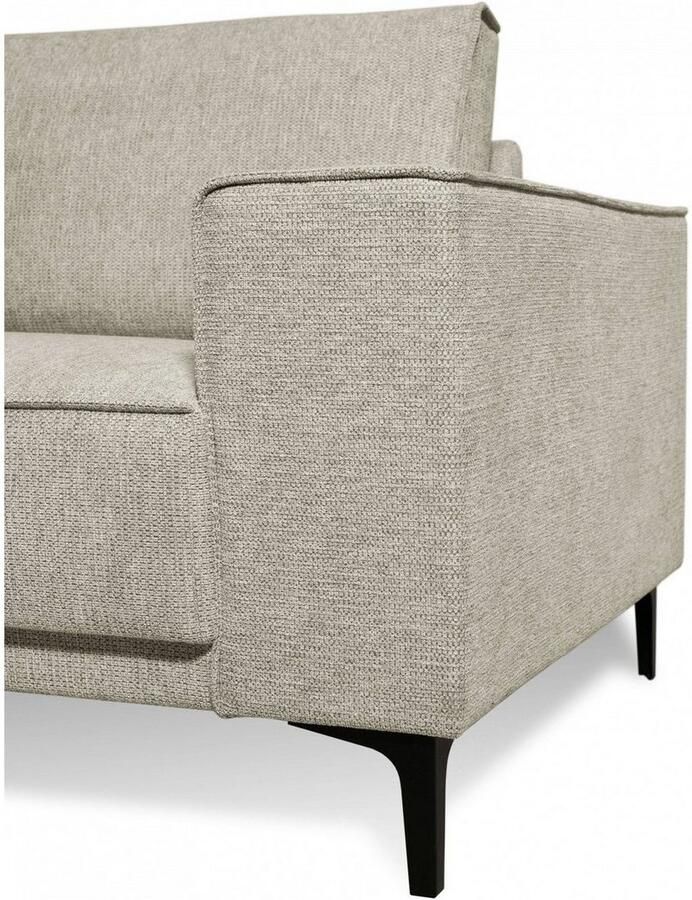 Places of Style Hoekbank CASINA met ronde ottoman poef voetenbank in een zachte chenille stof - Foto 2