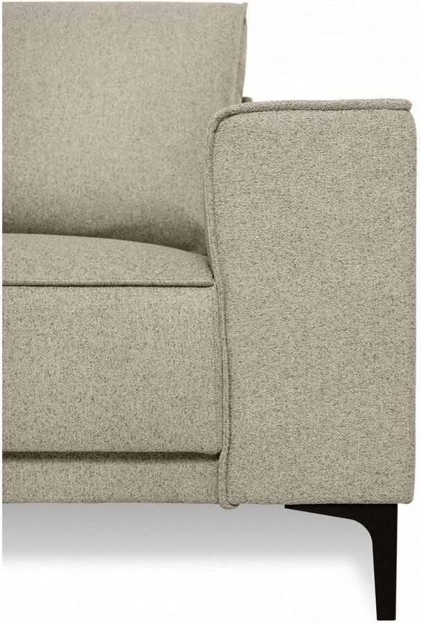 Places of Style Hoekbank CASINA met ronde ottoman poef voetenbank in een zachte chenille stof - Foto 4