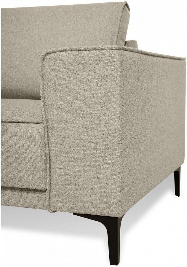 Places of Style Hoekbank CASINA met ronde ottoman poef voetenbank in een zachte chenille stof - Foto 3