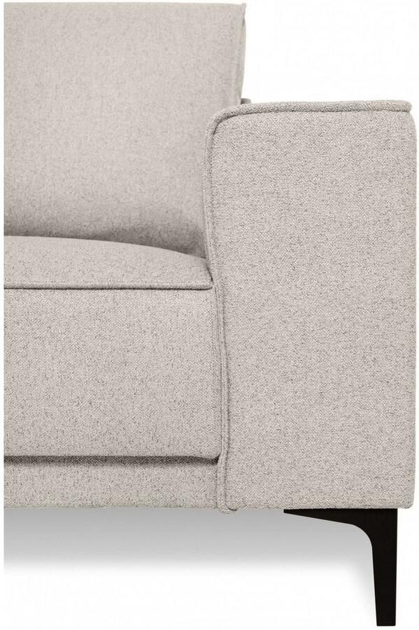 Places of Style Hoekbank CASINA met ronde ottoman poef voetenbank in een zachte chenille stof - Foto 6