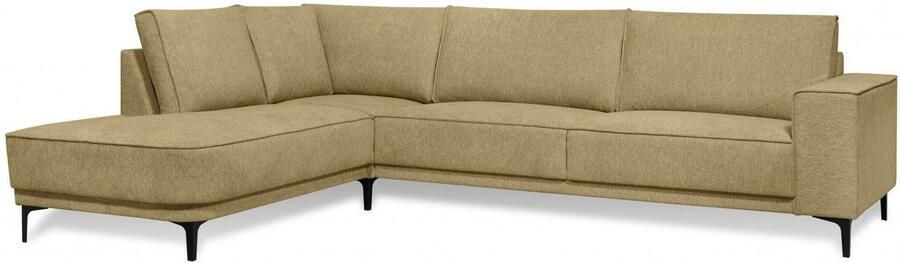 Places of Style Hoekbank CASINA met ronde ottoman poef voetenbank in een zachte chenille stof - Foto 8