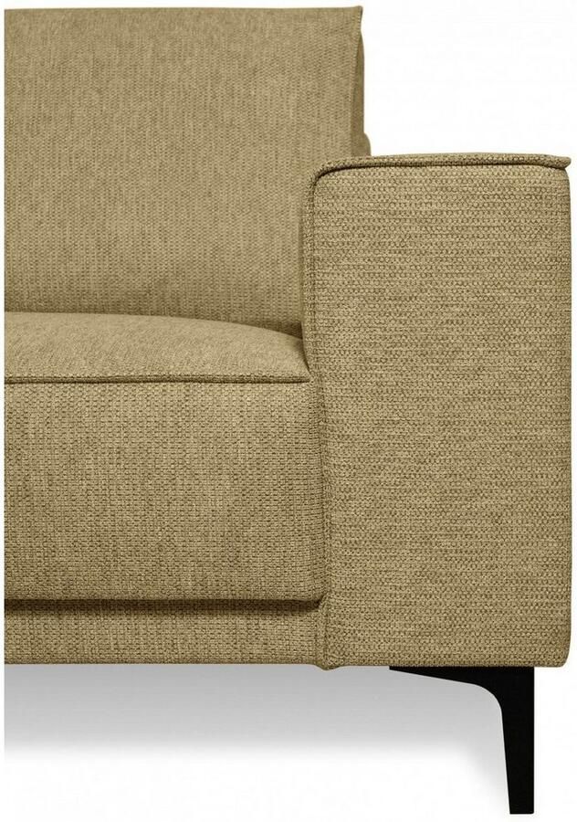 Places of Style Hoekbank CASINA met ronde ottoman poef voetenbank in een zachte chenille stof - Foto 4