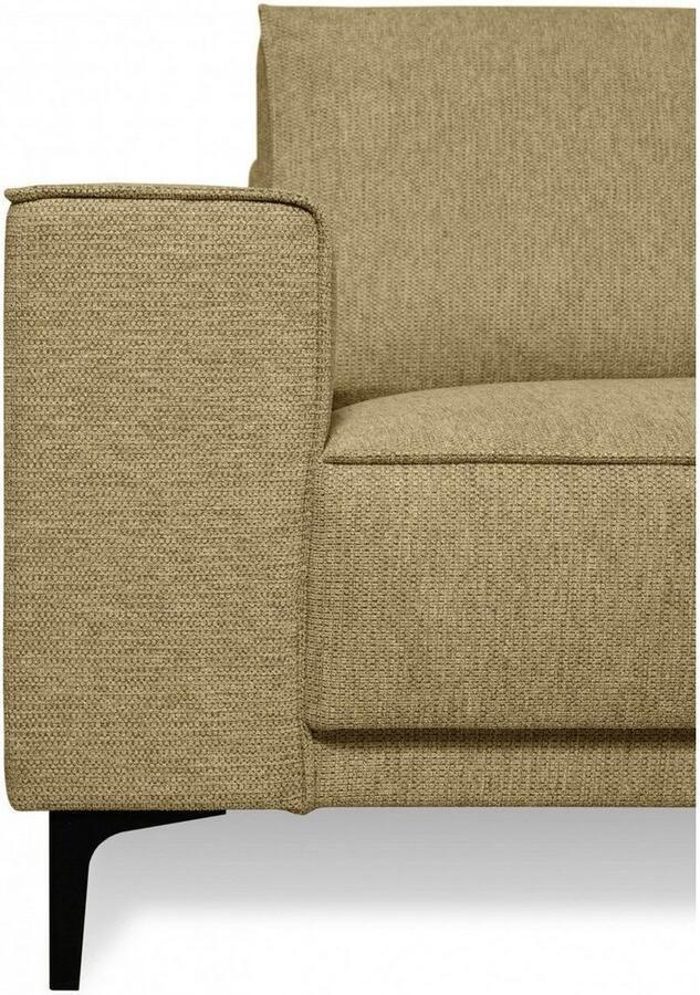 Places of Style Hoekbank CASINA met ronde ottoman poef voetenbank in een zachte chenille stof - Foto 4