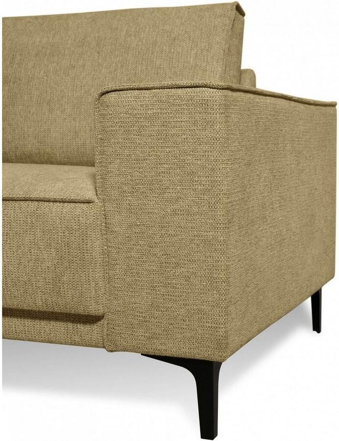 Places of Style Hoekbank CASINA met ronde ottoman poef voetenbank in een zachte chenille stof - Foto 2