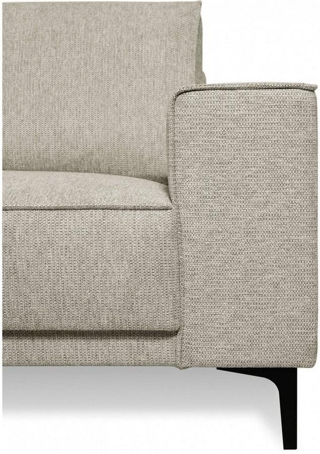 Places of Style Hoekbank CASINA met ronde ottoman poef voetenbank in een zachte chenille stof - Foto 4