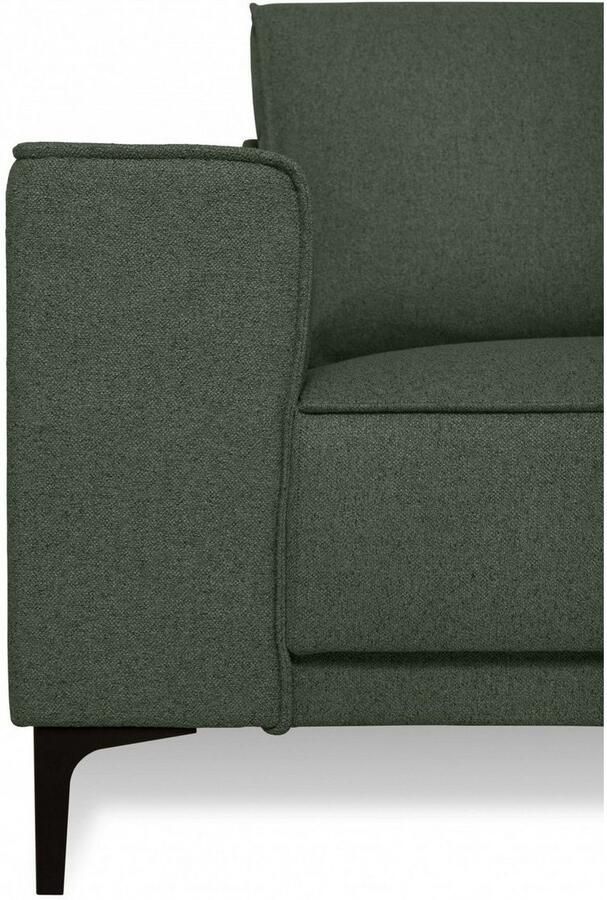 Places of Style Hoekbank CASINA met ronde ottoman poef voetenbank in een zachte chenille stof - Foto 4