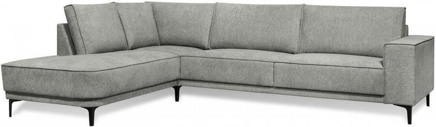 Places of Style Hoekbank CASINA met ronde ottoman poef voetenbank in een zachte chenille stof - Foto 8