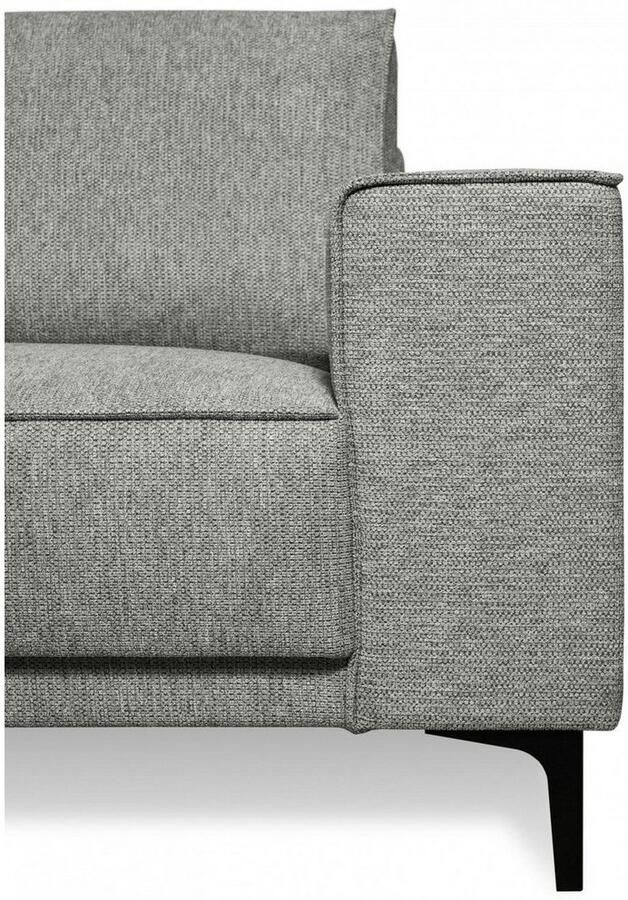 Places of Style Hoekbank CASINA met ronde ottoman poef voetenbank in een zachte chenille stof - Foto 4