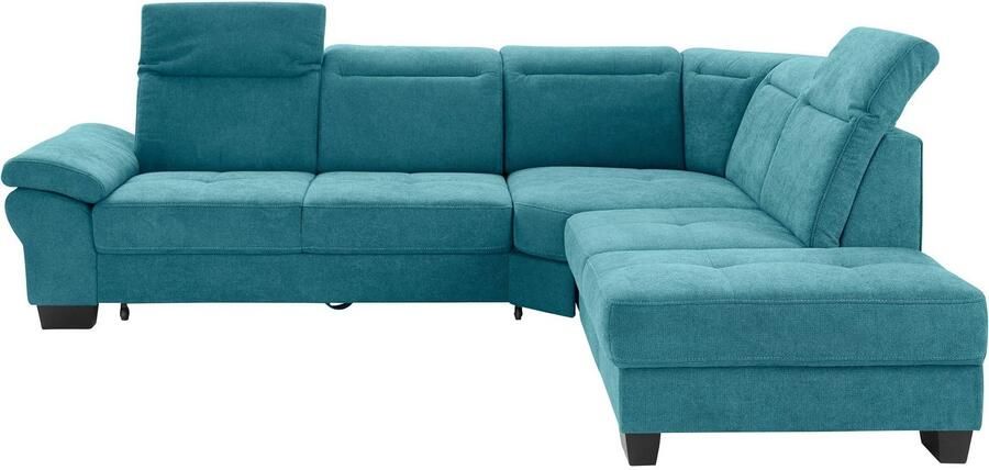 Places of Style Hoekbank Cornwall L-vorm incl. zitdiepteverstelling met slaapfunctie en verstelbaar hoofdeind - Foto 8