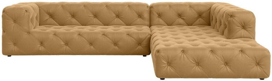 Home affaire Hoekbank FOLLINA L-vorm met klassieke Chesterfield-knoopstiksels - Foto 6