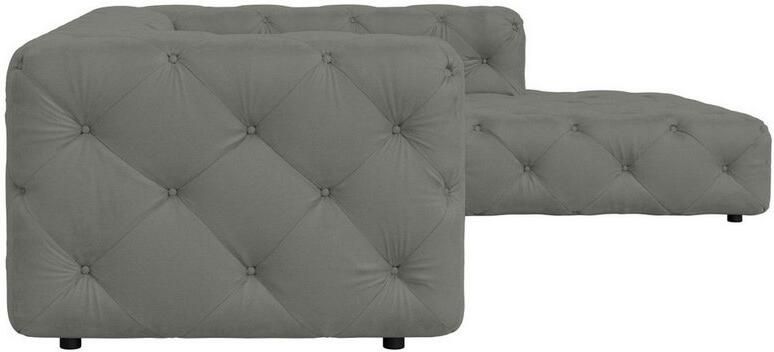 Places of Style Hoekbank FOLLINA L-vorm met klassieke Chesterfield-knoopstiksels - Foto 3