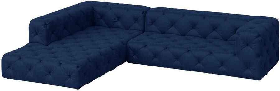 Home affaire Hoekbank FOLLINA L-vorm met klassieke Chesterfield-knoopstiksels - Foto 5