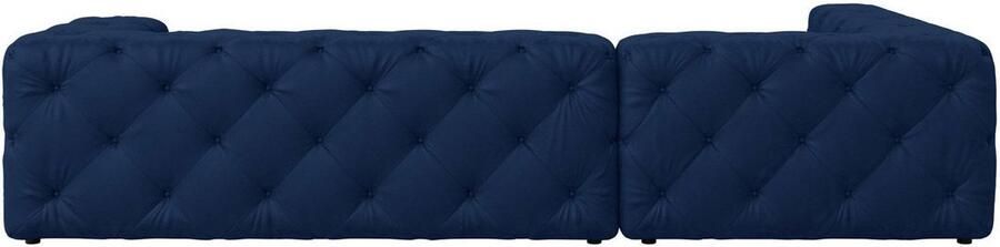 Home affaire Hoekbank FOLLINA L-vorm met klassieke Chesterfield-knoopstiksels - Foto 6