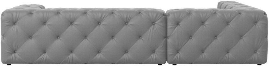 Home affaire Hoekbank FOLLINA L-vorm met klassieke Chesterfield-knoopstiksels - Foto 6