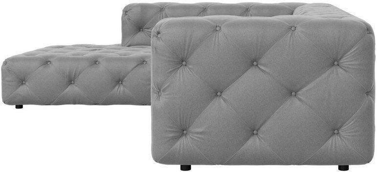Home affaire Hoekbank FOLLINA L-vorm met klassieke Chesterfield-knoopstiksels - Foto 4