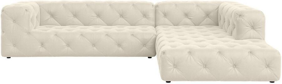 Home affaire Hoekbank FOLLINA L-vorm met klassieke Chesterfield-knoopstiksels - Foto 6