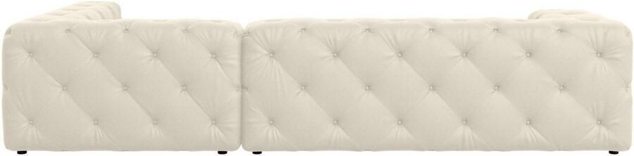 Home affaire Hoekbank FOLLINA L-vorm met klassieke Chesterfield-knoopstiksels - Foto 5