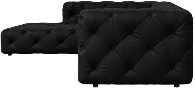 Places of Style Hoekbank FOLLINA L-vorm met klassieke Chesterfield-knoopstiksels - Foto 3