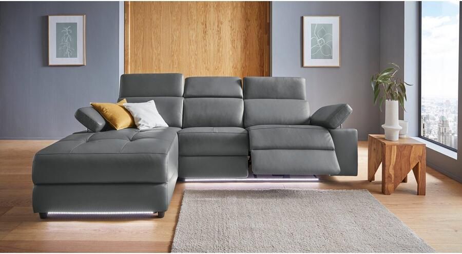 Places of Style Hoekbank Kilado L-vorm met relaxfunctie verstelbare armleuning verstelbare hoofdsteun - Foto 9