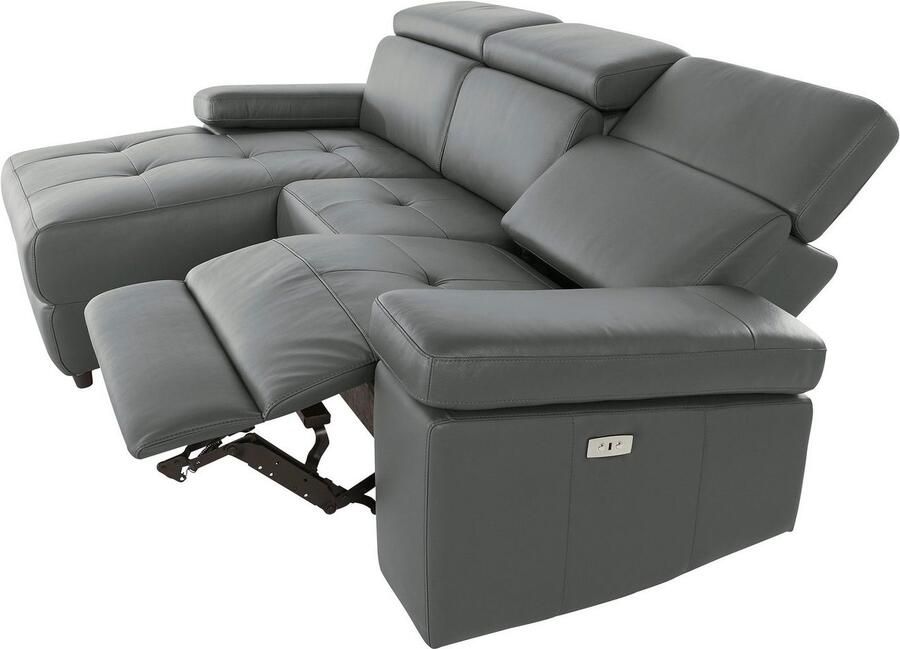 Places of Style Hoekbank Kilado L-vorm met relaxfunctie verstelbare armleuning verstelbare hoofdsteun - Foto 4