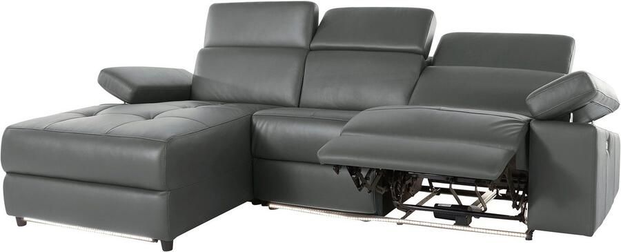 Places of Style Hoekbank Kilado L-vorm met relaxfunctie verstelbare armleuning verstelbare hoofdsteun - Foto 17