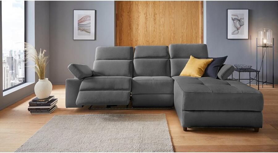 Places of Style Hoekbank Kilado L-vorm met relaxfunctie verstelbare armleuning verstelbare hoofdsteun - Foto 7