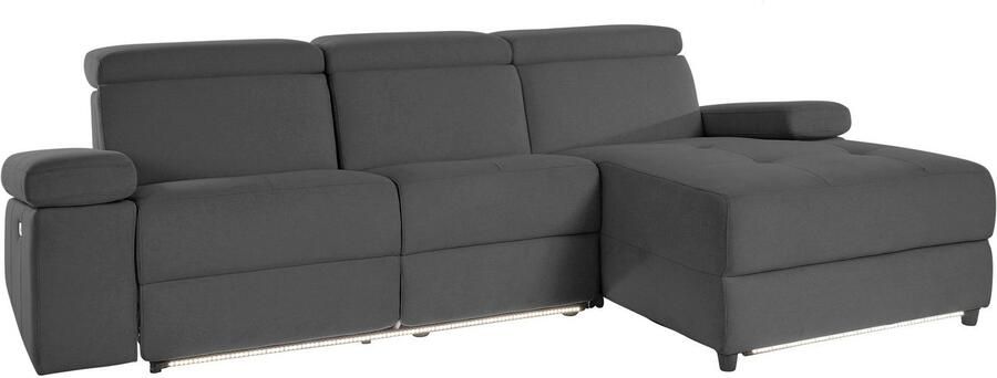 Places of Style Hoekbank Kilado L-vorm met relaxfunctie verstelbare armleuning verstelbare hoofdsteun - Foto 10