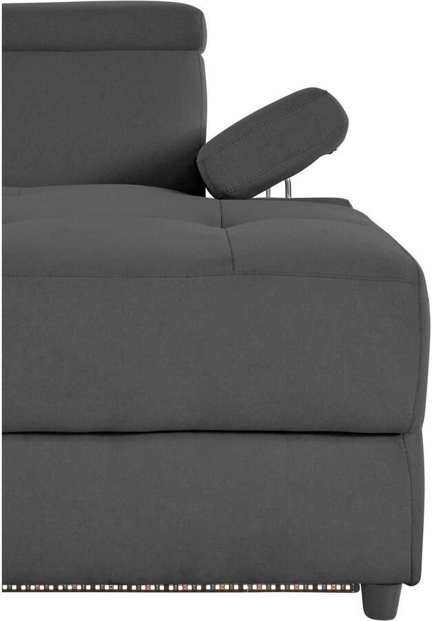 Places of Style Hoekbank Kilado L-vorm met relaxfunctie verstelbare armleuning verstelbare hoofdsteun - Foto 2