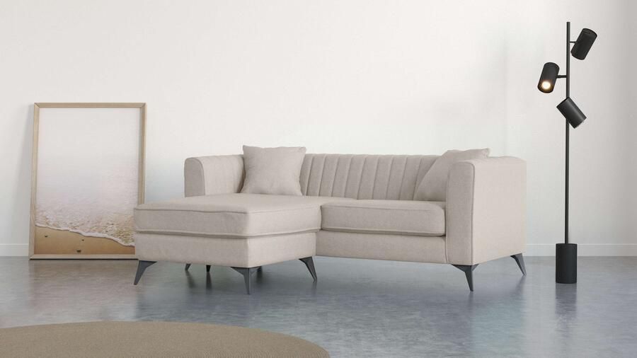 Home affaire Hoekbank MATTHEW L-vorm ideaal voor kleine ruimtes afmetingen B D H: 201 162 74 cm - Foto 7