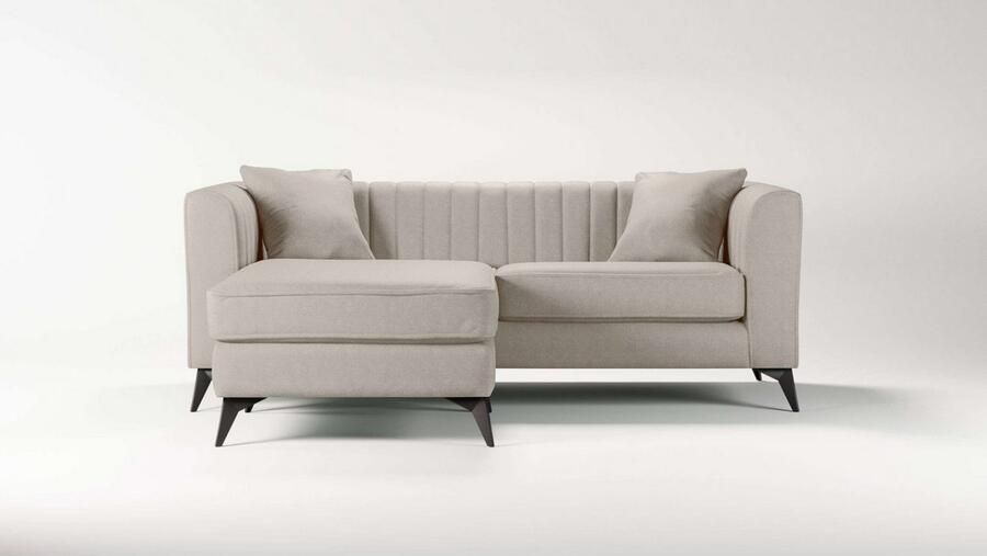 Home affaire Hoekbank MATTHEW L-vorm ideaal voor kleine ruimtes afmetingen B D H: 201 162 74 cm
