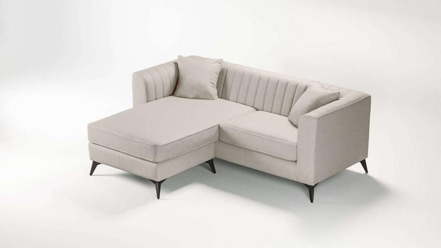 Home affaire Hoekbank MATTHEW L-vorm ideaal voor kleine ruimtes afmetingen B D H: 201 162 74 cm - Foto 4