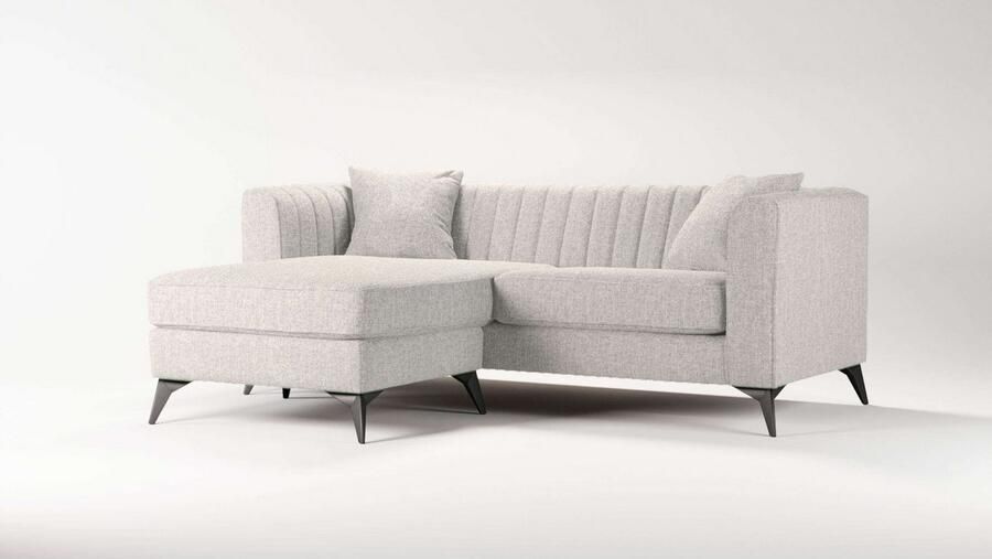 Home affaire Hoekbank MATTHEW L-vorm ideaal voor kleine ruimtes afmetingen B D H: 201 162 74 cm - Foto 3