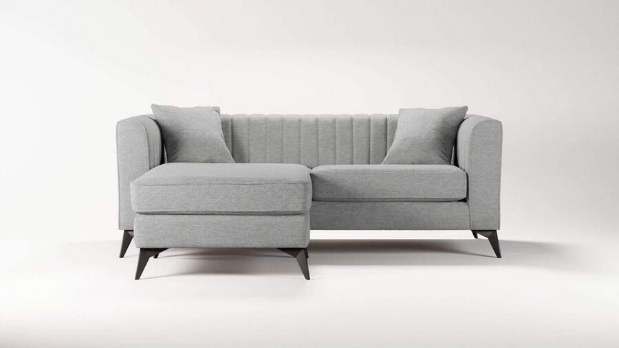 Home affaire Hoekbank MATTHEW L-vorm ideaal voor kleine ruimtes afmetingen B D H: 201 162 74 cm
