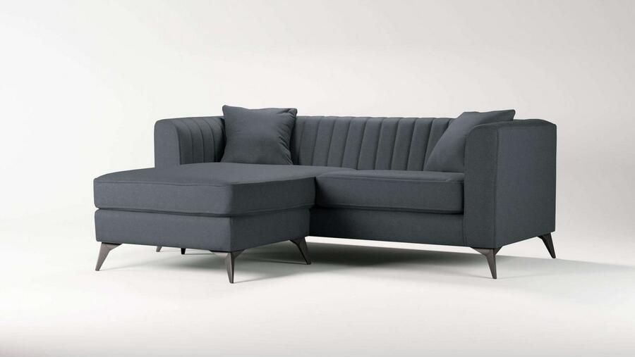 Home affaire Hoekbank MATTHEW L-vorm ideaal voor kleine ruimtes afmetingen B D H: 201 162 74 cm - Foto 3