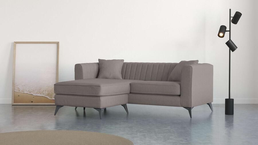 Home affaire Hoekbank MATTHEW L-vorm ideaal voor kleine ruimtes afmetingen B D H: 201 162 74 cm - Foto 7