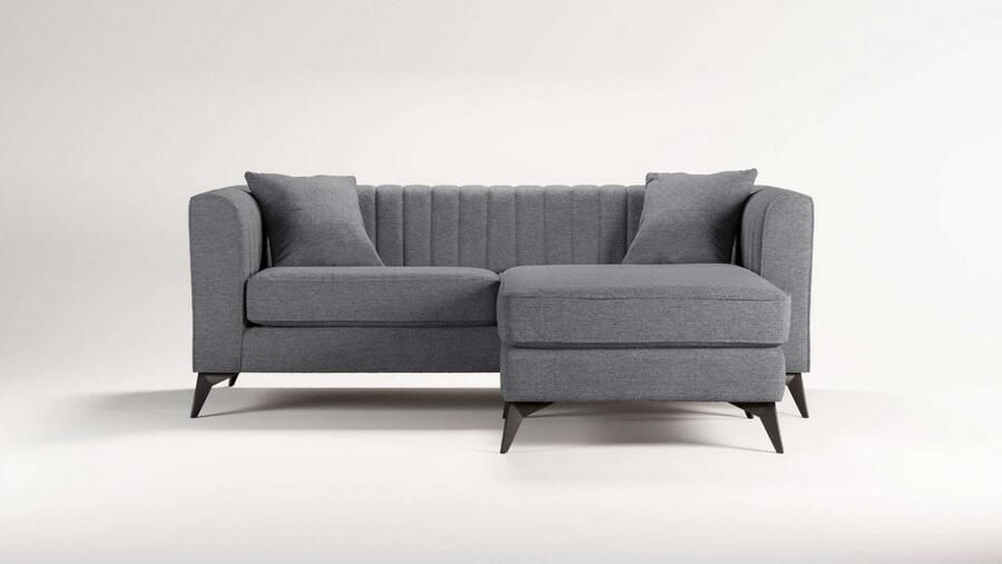 Home affaire Hoekbank MATTHEW L-vorm ideaal voor kleine ruimtes afmetingen B D H: 201 162 74 cm