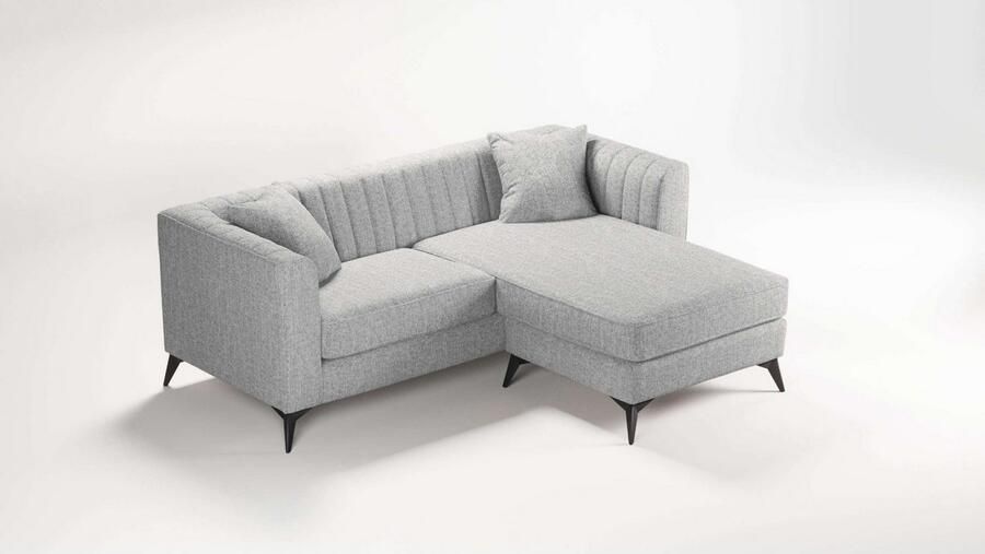 Home affaire Hoekbank MATTHEW L-vorm ideaal voor kleine ruimtes afmetingen B D H: 201 162 74 cm - Foto 4