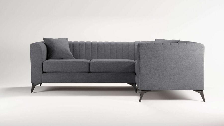 Home affaire Hoekbank MATTHEW L-vorm ideaal voor kleine ruimtes afmetingen B D H: 240 167 74 cm