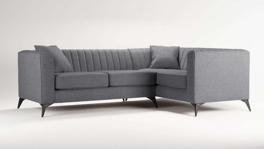 Home affaire Hoekbank MATTHEW L-vorm ideaal voor kleine ruimtes afmetingen B D H: 240 167 74 cm - Foto 2