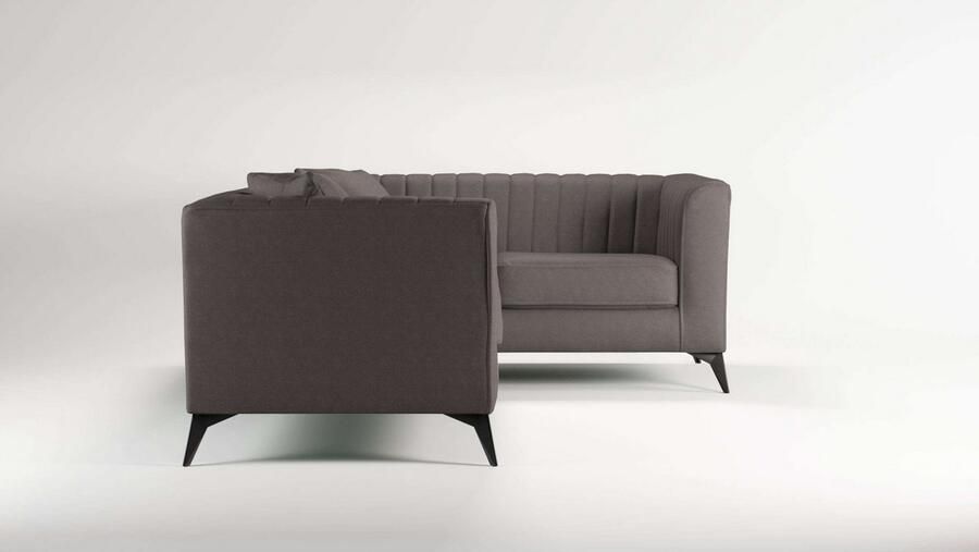Home affaire Hoekbank MATTHEW L-vorm ideaal voor kleine ruimtes afmetingen B D H: 240 167 74 cm - Foto 4