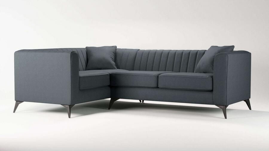Home affaire Hoekbank MATTHEW L-vorm ideaal voor kleine ruimtes afmetingen B D H: 240 167 74 cm - Foto 3