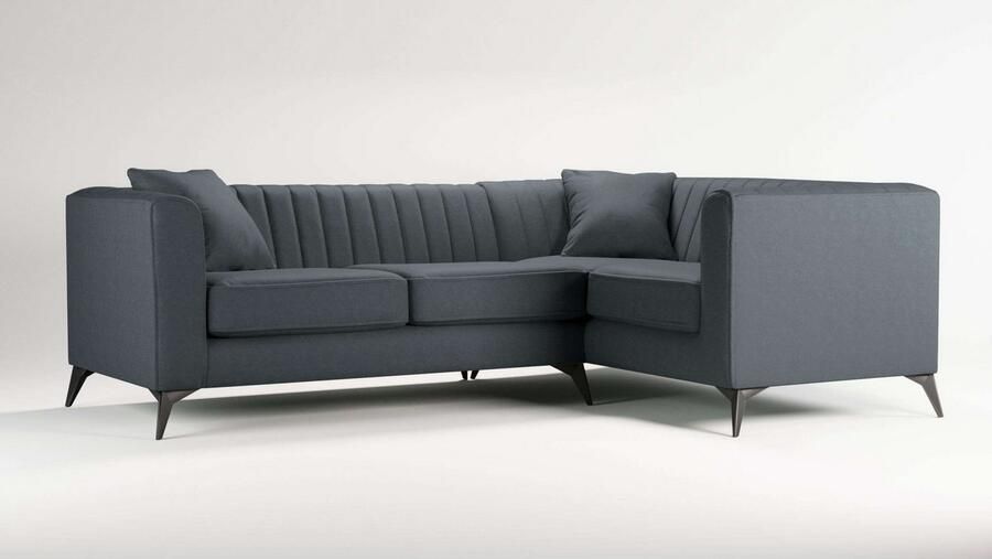 Home affaire Hoekbank MATTHEW L-vorm ideaal voor kleine ruimtes afmetingen B D H: 240 167 74 cm - Foto 3
